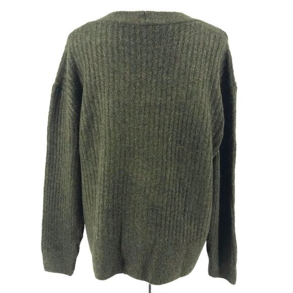 NEW TopShop Women’s Size 8-10 Green Button Front Cardigan Sweater - Picture 4 of 6